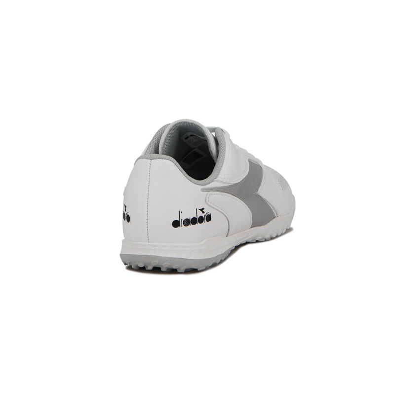 Zapato Fútbol Barricade Tf Diadora Hombre Blanco-plata