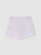 Falda Pantalon Felpa Con Contrastes Blanco