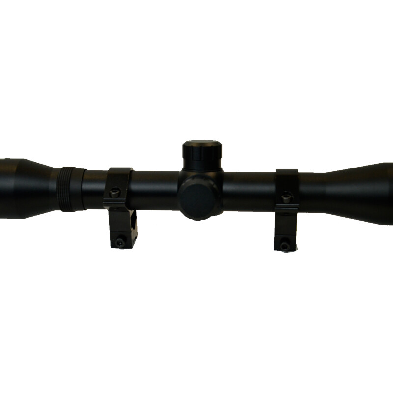 Mira telescópica rifle chumbera 4x32 retícula R14 + anillas NEGRO