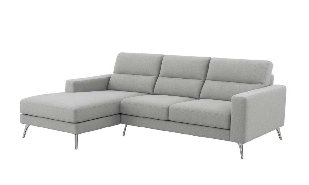 Sofá Chaise MILO en Tela Easy Clean Gris