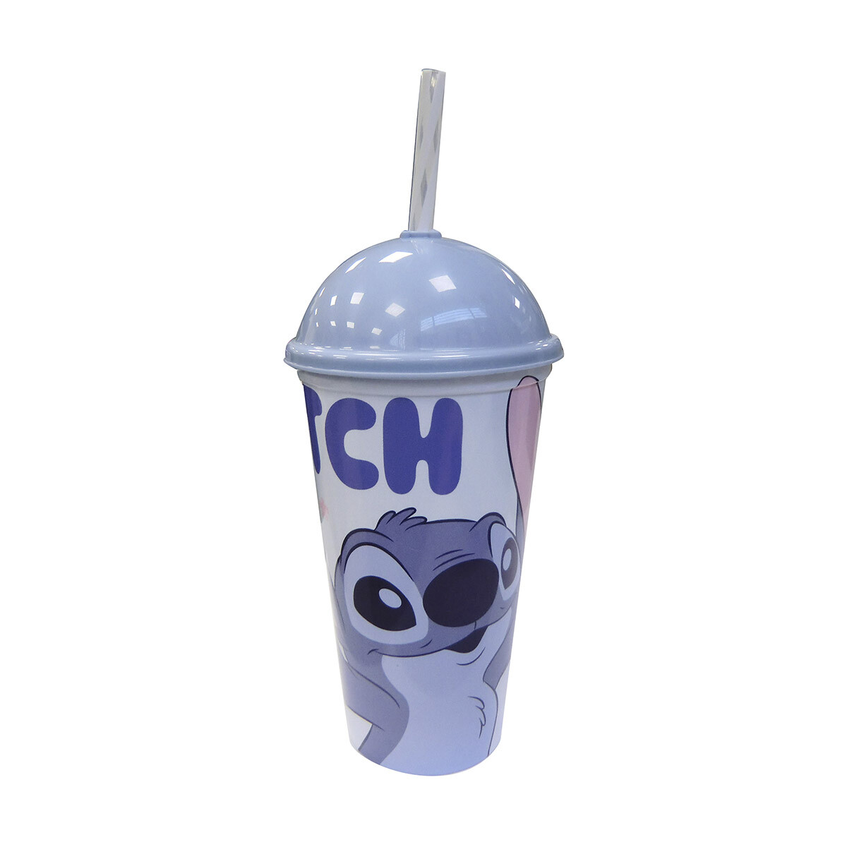 Vaso Plástico Milk Shake con Pajita Stitch 500 ml 