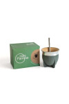 MATE PAMPA MATE TRADICIONAL BOCA ABIERTA VERDE OLIVA