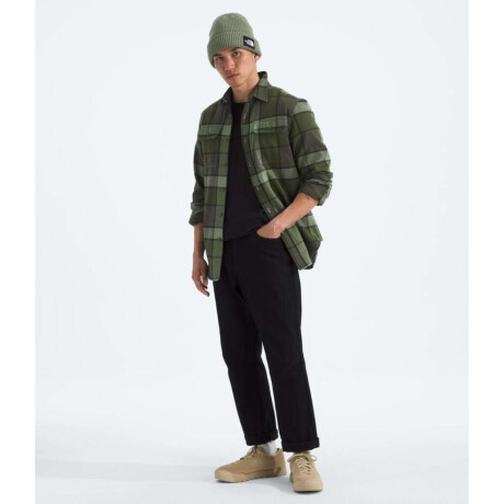 Camisa de Franela Arroyo New Taupe Green Macro S