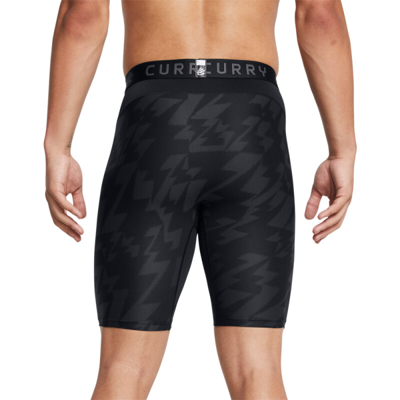 UA Curry HG Prtd Shorts-ORG BLK-002
