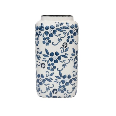 BASE CERAMICA FLOREADO AZUL 13X14CM Unica