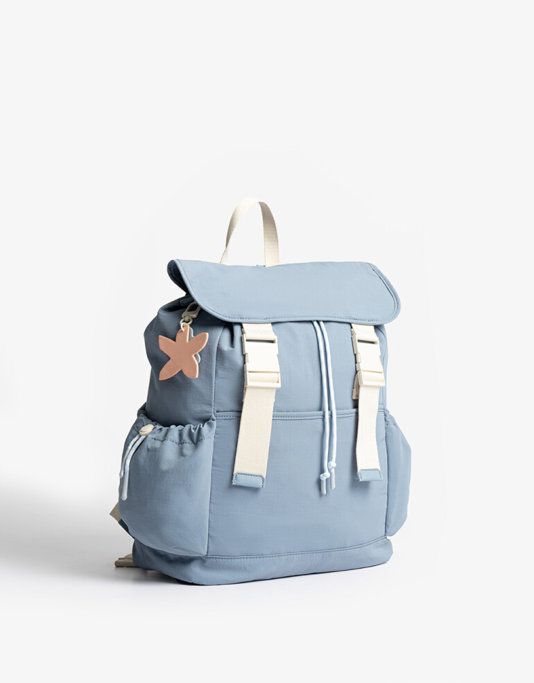 Mochilas Urbanas Back to school Mochila Urbana Con Solapa - Azul Gastado