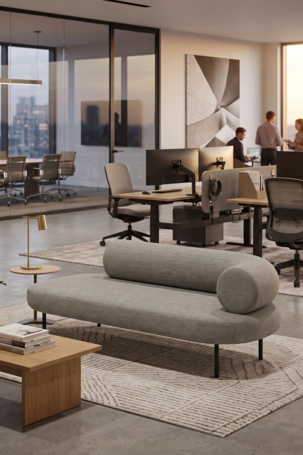 Sofá modular Pompidou 2C left Gris Plata