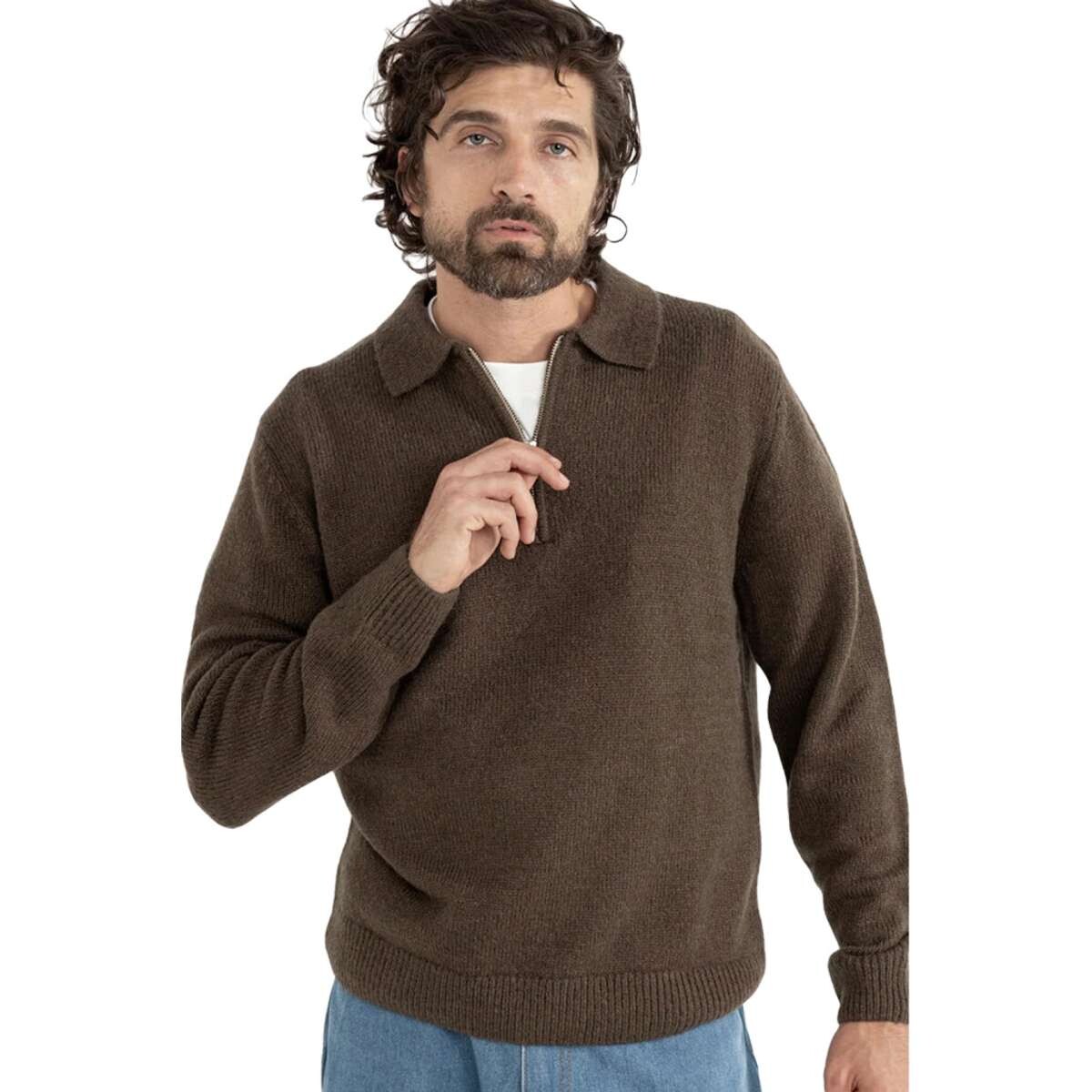 Buzo Rhythm Quarter Zip - Marron 