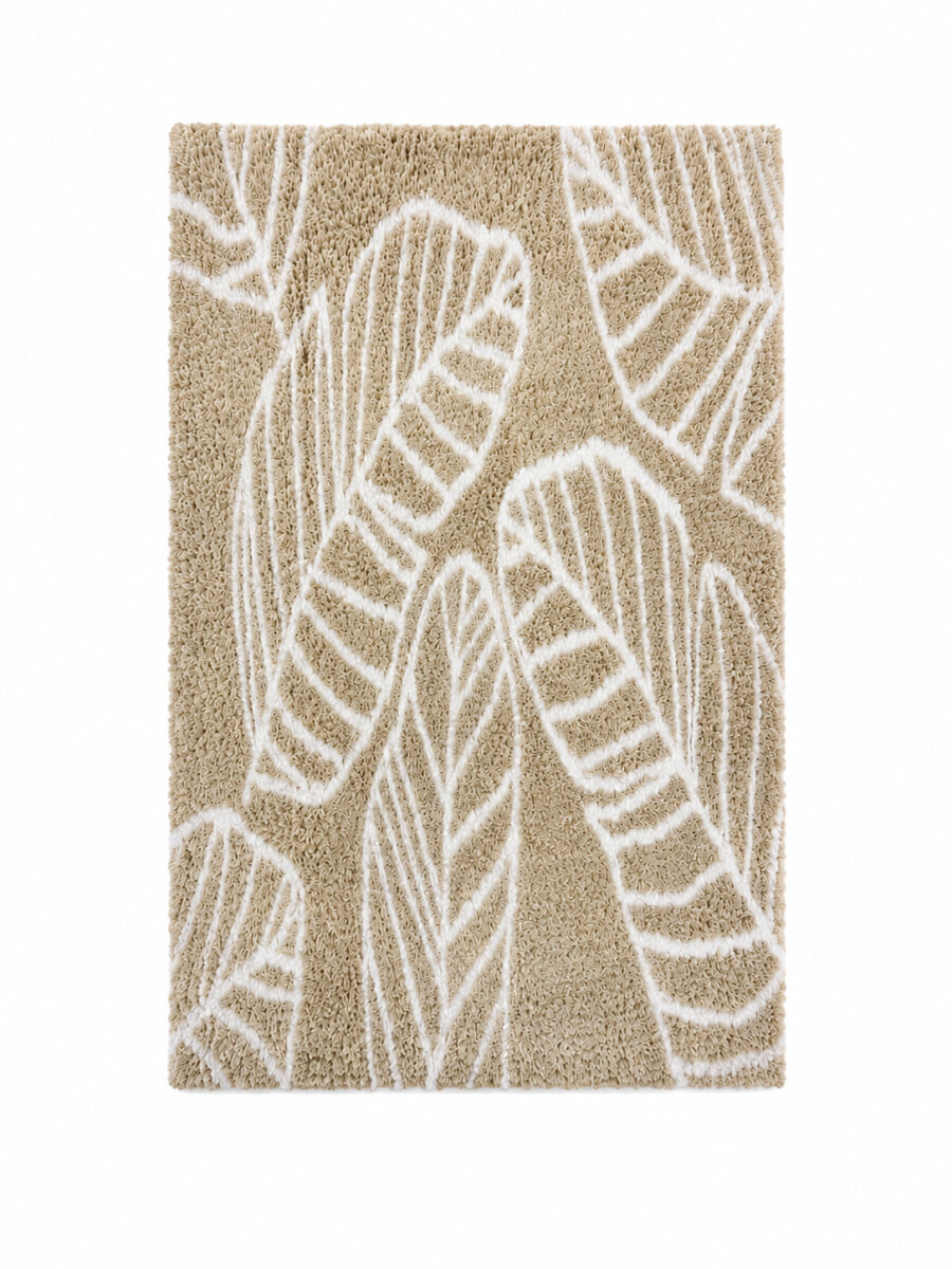 ALFOMBRA DE BAÑO - BEIGE 