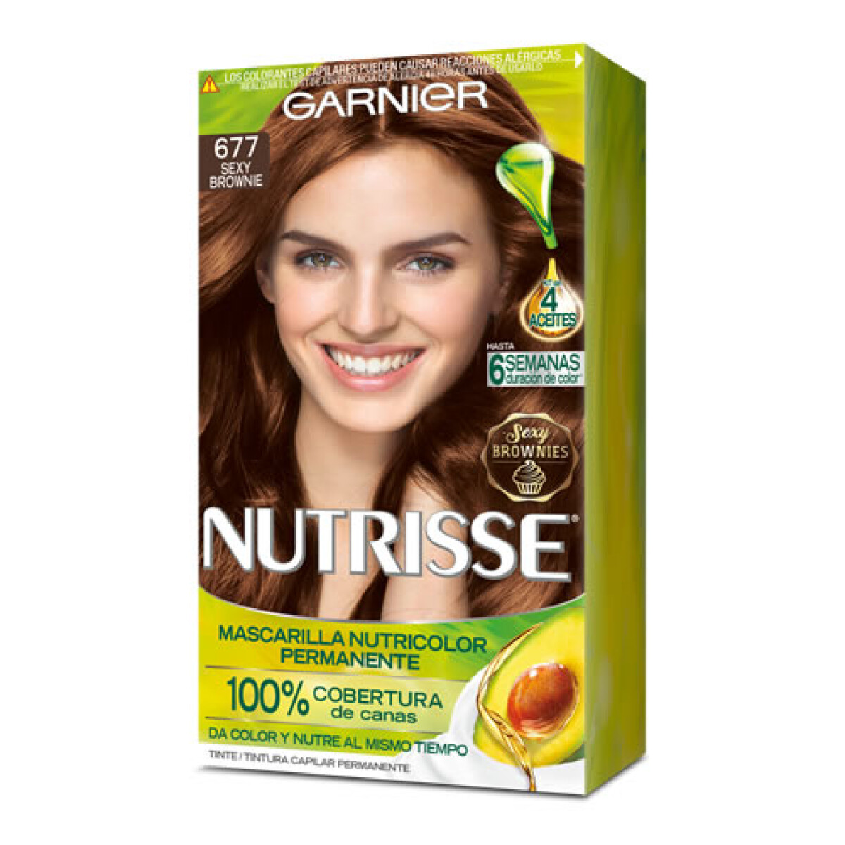 Tinta Nutrisse 677 Sexy Brownie – Tinte Capilar Marrón Intenso