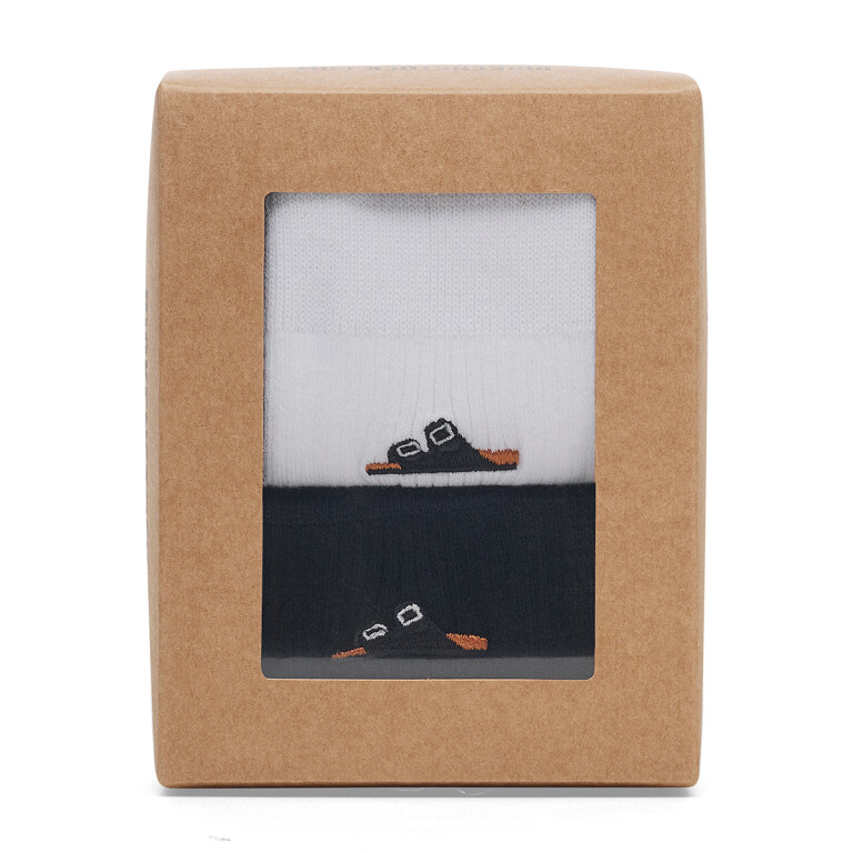 2 Pack Cotton Rib Black+White Black+white