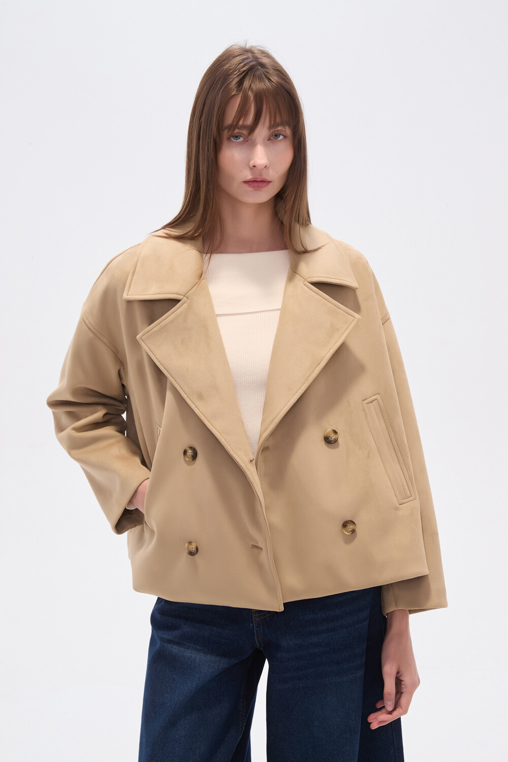 Chaqueta Yenai Beige Oscuro