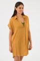 Camisola lara midi Mostaza