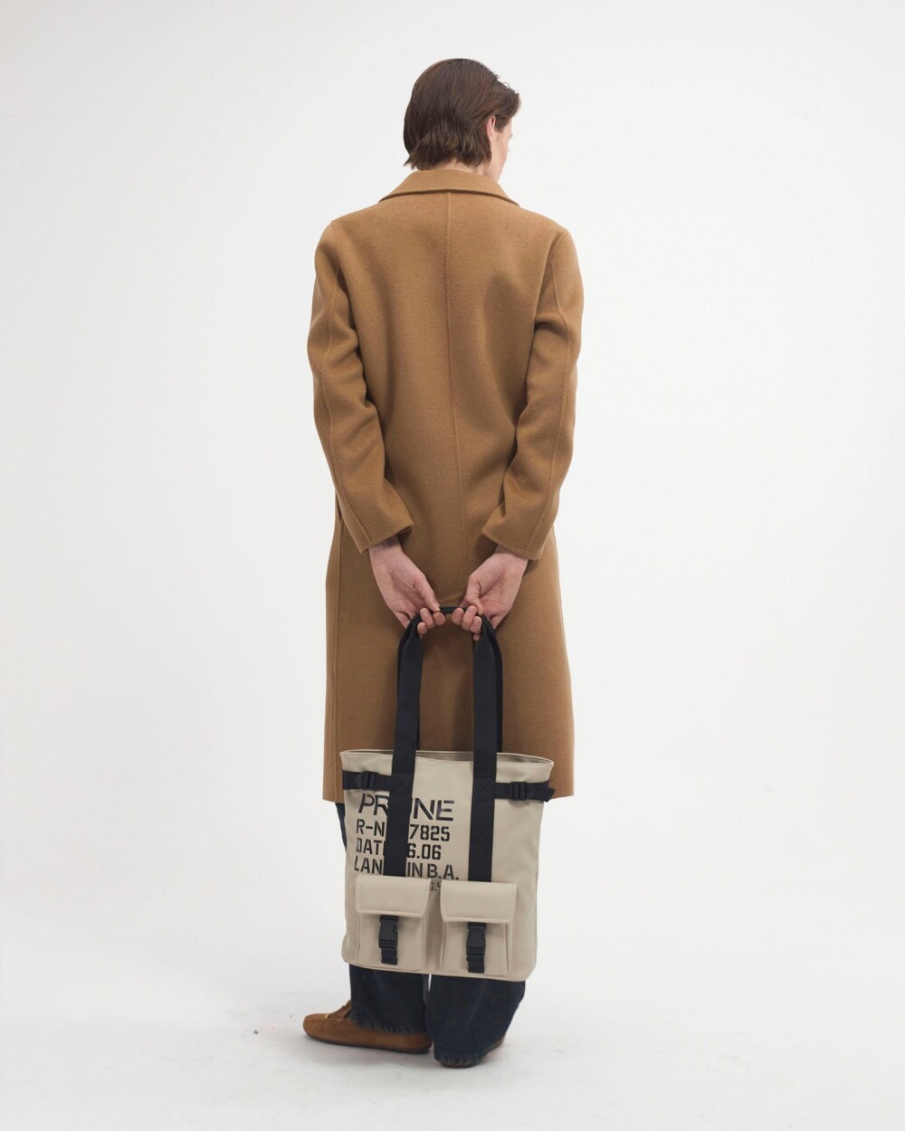 Bolso Daily en efecto cuero rubber Taupe