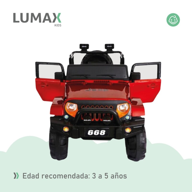 Jeep a batería para Niños Rojo