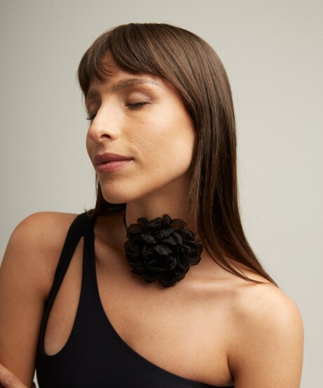 CHOKER MAXI FLEUR BLACK