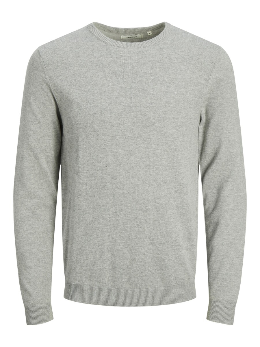 Sweater Bwo Básico - Light Grey Melange 