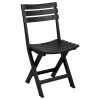SILLA PLAST PLEGABLE NEGRA Unica