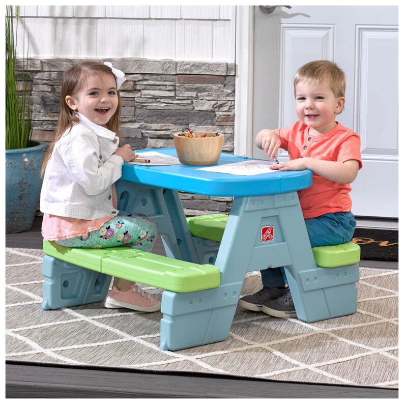 Mesa de picnic Sun & Shade con sombrilla Step2 Mesa de picnic Sun & Shade con sombrilla Step2