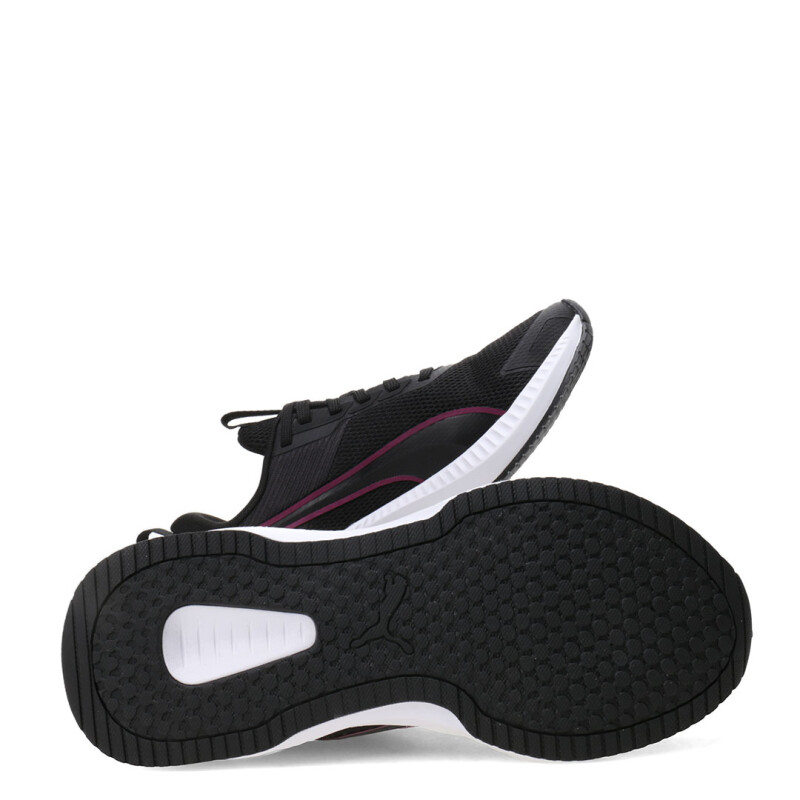 Championes de Niña Puma Flyer Lite 4 Junior Negro - Violeta