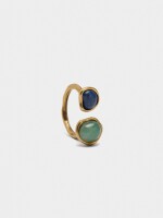 Anillo Irregular Con Piedras multicolor