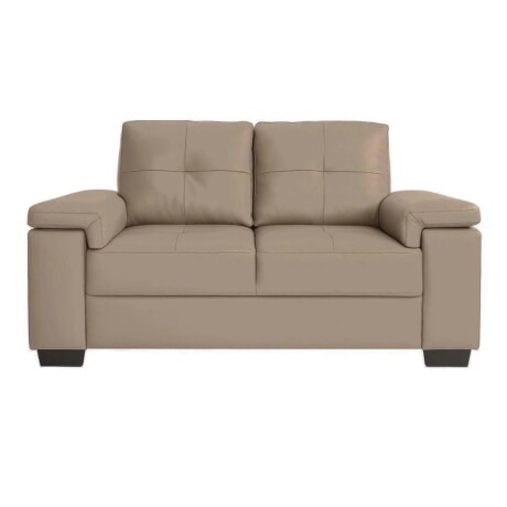 Sofa Luares 2 Cuerpos Pu Taupe Sofa Luares 2 Cuerpos Pu Taupe