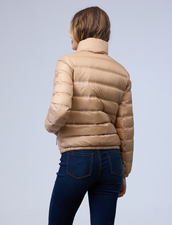 Campera Plumas Reversible BEIGE