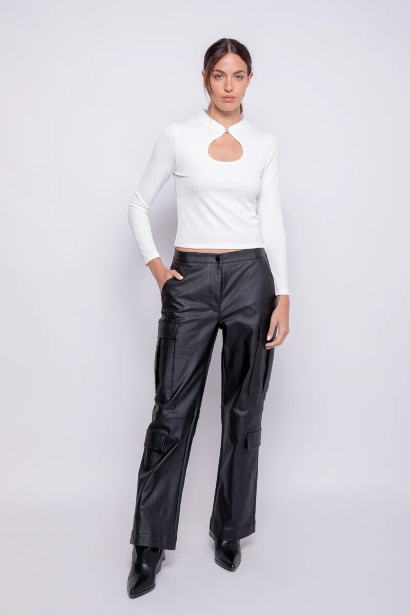 PANTALON D.CASSIN MAISEL - NEGRO 