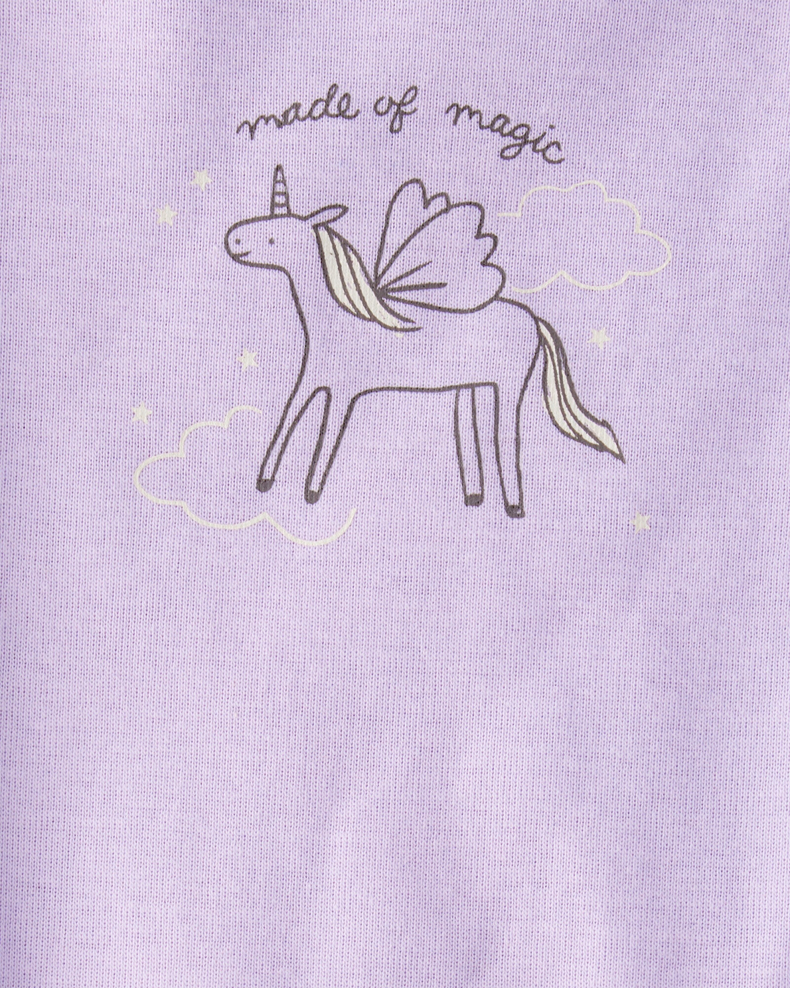 Set tres piezas de algodón, campera, pantalón y body, diseño fantasía Sin color