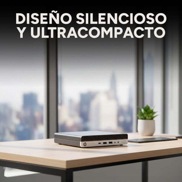 Mini Pc Hp i5-7500t 2.7Ghz 8Gb Ram 256Gb SSD Windows 11 pro Color Negro