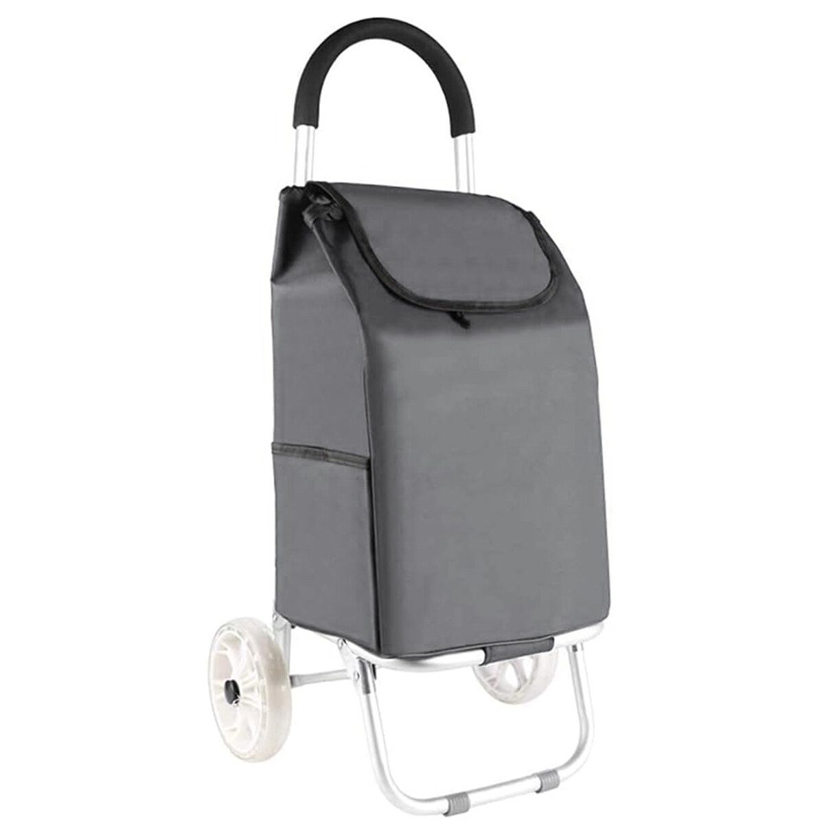 Carrito de Feria Con Ruedas Grandes - Gris 