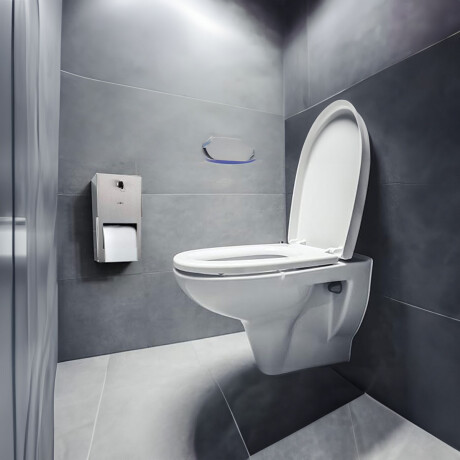 DISPENSADOR PORTA ROLLO METAL SATINADO ACERO INOXIDABLE GRIS-BRUSHED NICKEL