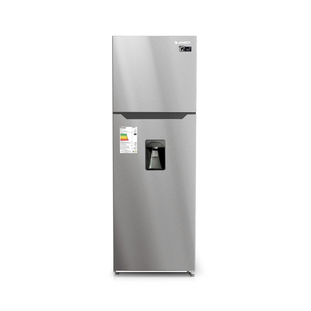 Heladera James RJ-401 inverter inox. con dispensador 