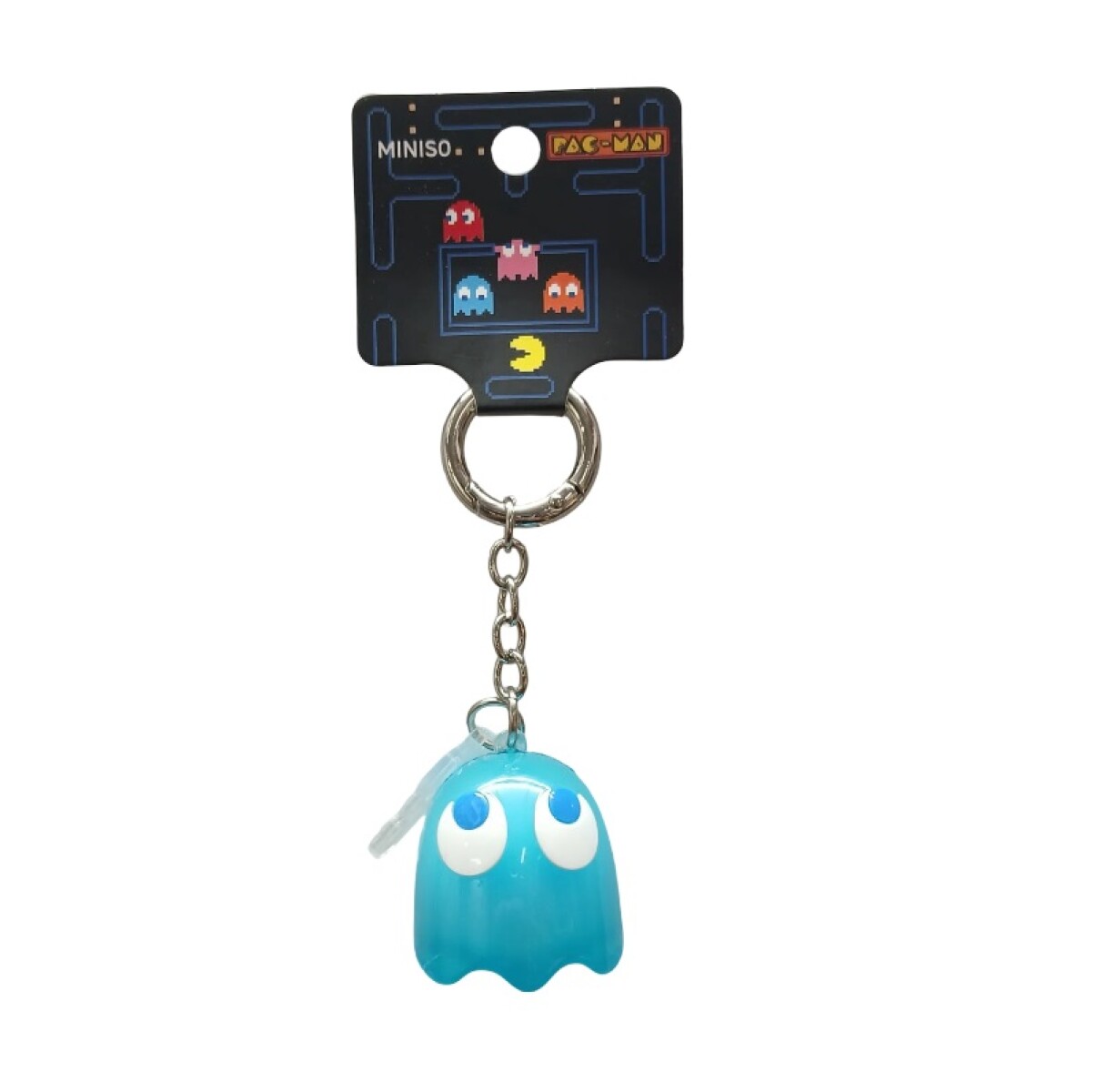 Llavero PAC-MAN ghost - celeste 