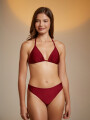 Top+bikini Twist Bordeaux