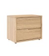 Mesa de Luz 2 cajones Moderna Hanover Frizz