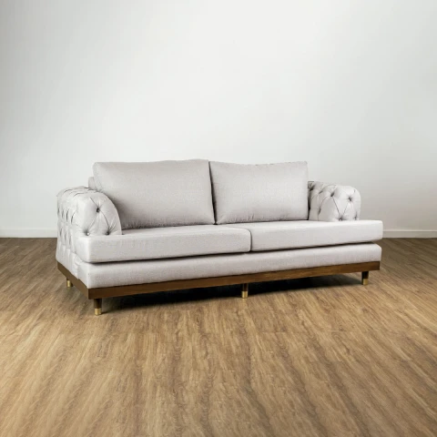 (CD) SOFA FLORENCIA CON CAPITONE 3C - CREMA 305540 Unica