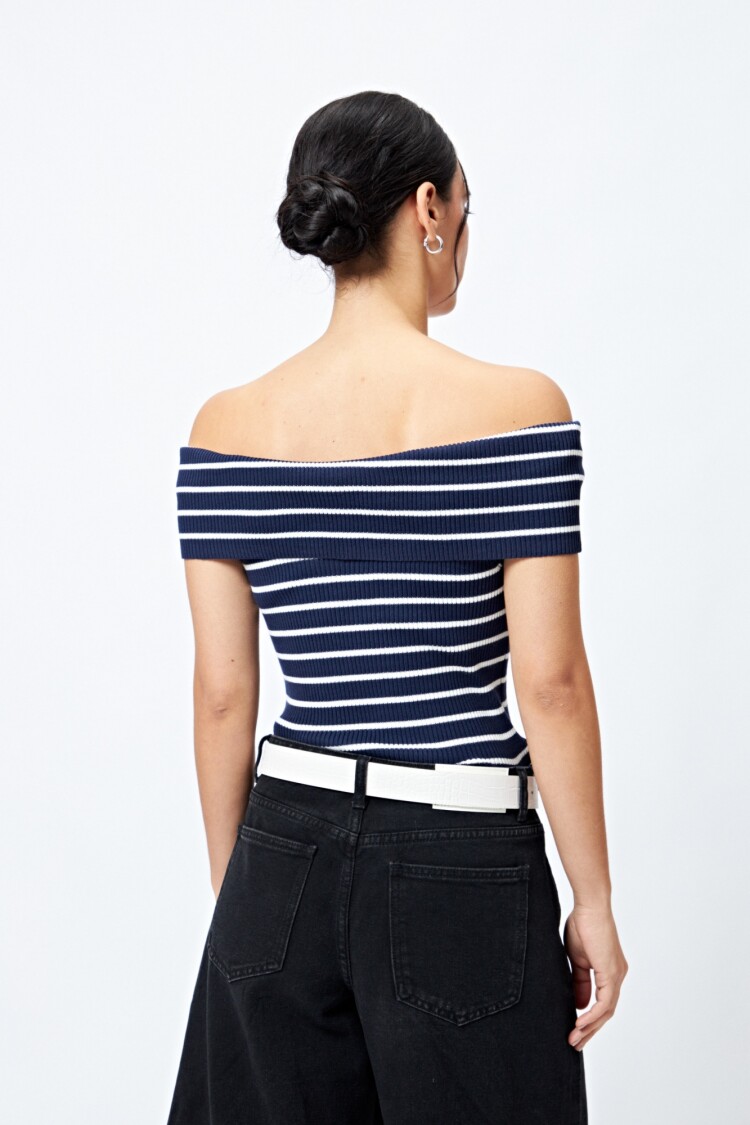TOP FEDRA Blanco/Azul