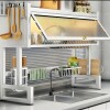 Escurridor de Vajilla Rack Lumax con Puerta 65x30x78cm Blanco