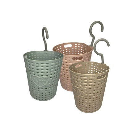 CESTO ORGANIZADOR COLGANTE MULTIUSO 12X12X14CM CESTO ORGANIZADOR COLGANTE MULTIUSO 12X12X14CM