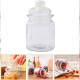 Set x3 Frasco de vidrio con tapa 300 ml TRANSPARENTE