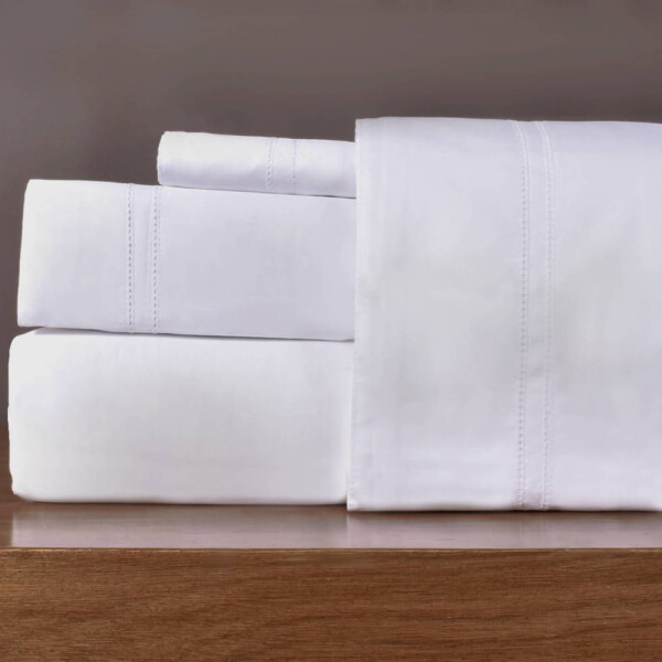 Juego de Sábana 600 hilos Finezza Ajour Blanco S. King