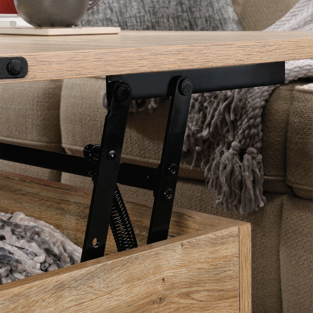 Mesa Ratona Articulada - Sauder - Linea Steel River Marrón