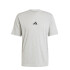 Remera de Hombre Adidas Essentials Logo Gris - Negro