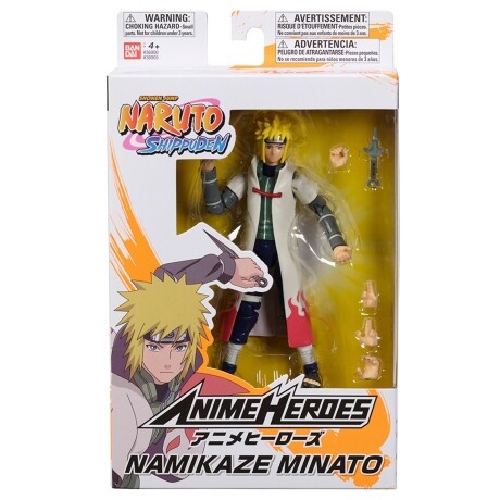 Muñeco figura articulada Naruto Anime Heroes 16cm Bandai Minato Namikaze
