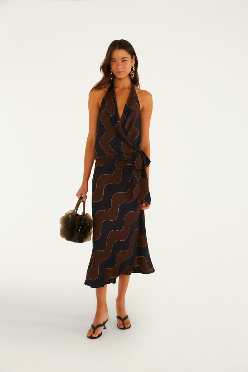 FALDA MIDI Negro