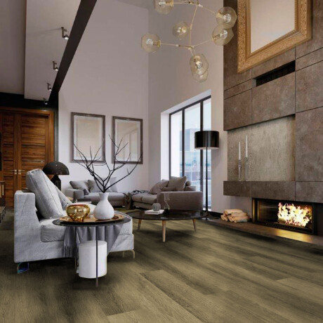 Vinilico Tipo Click 5.5Mm/0.3Mm 23X153Cm + 1.55Mm Goma Piso GAMAS DE MADERA