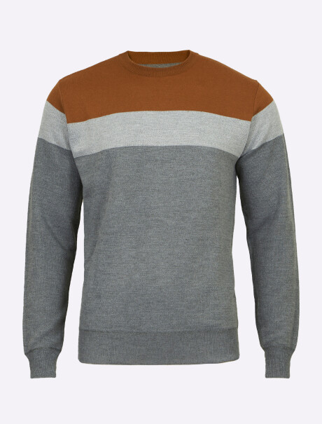 Sweater rayado gris