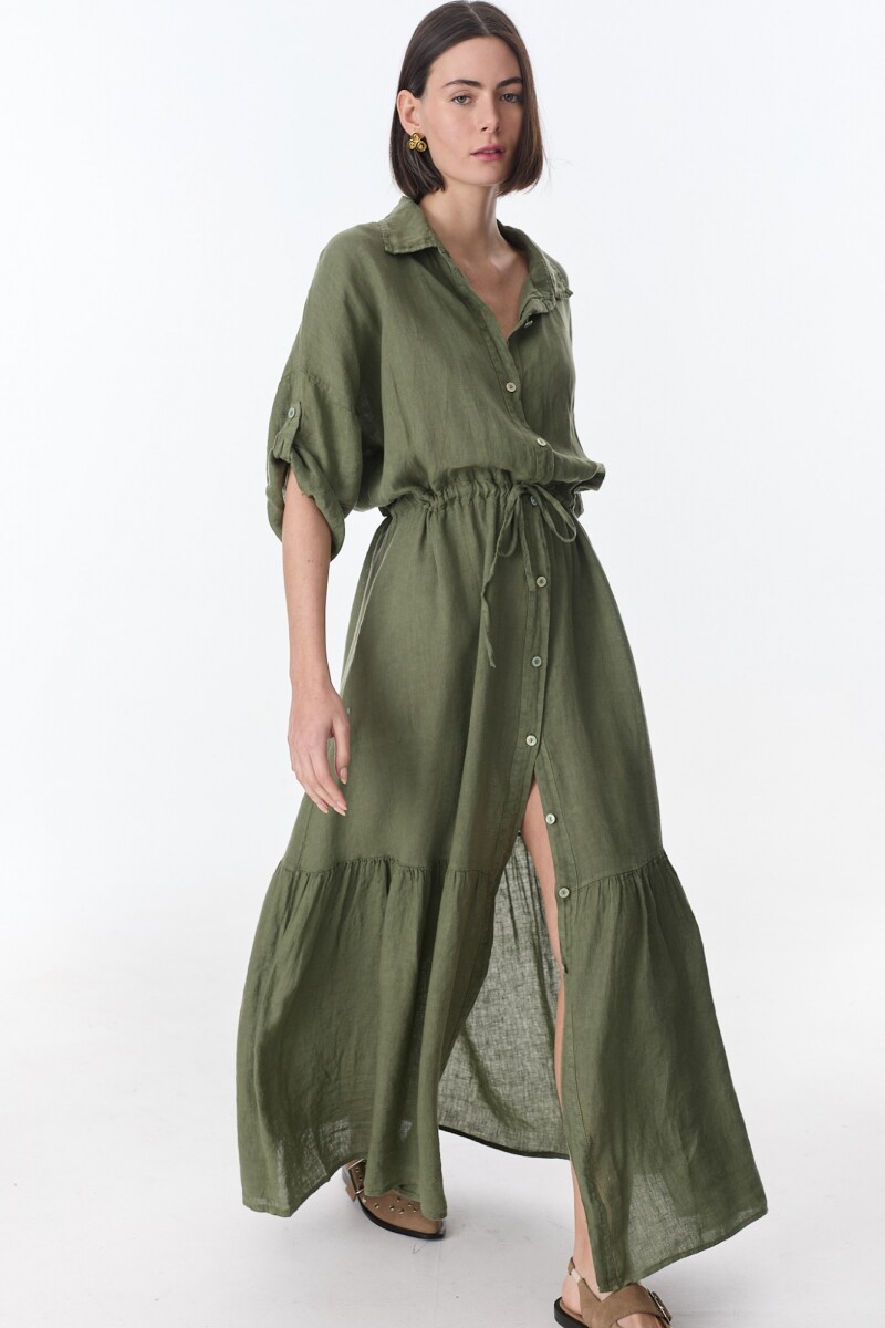 Vestido Camisero Vitta Verde
