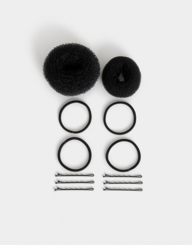 Accesorios Pelo Set Classic Set De Accesorios De Pelo - Negro